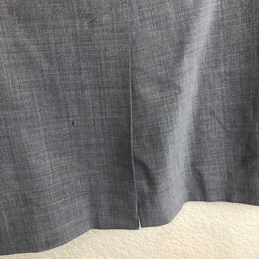 BCBGMaxAzria heather gray wool pencil skirt size 4‎ - Picture 4 of 8